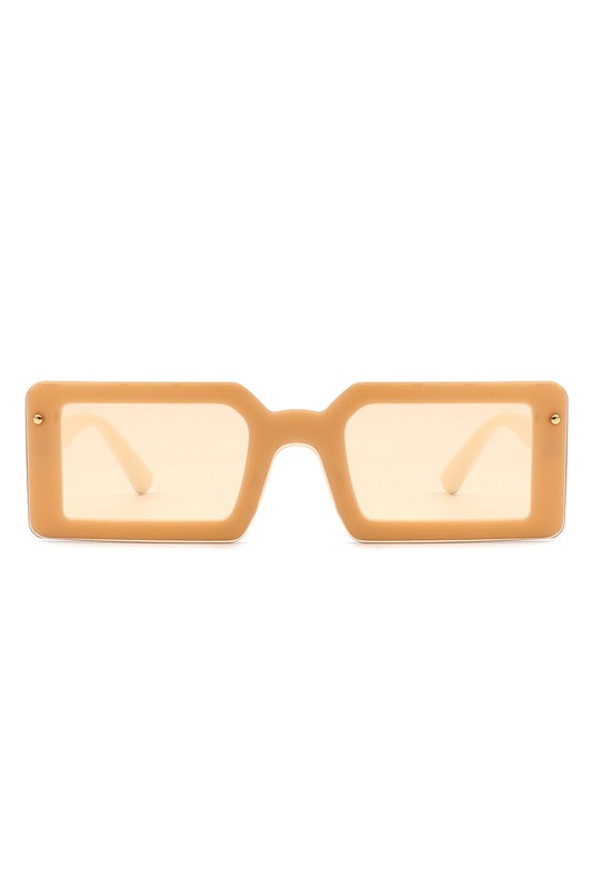 Rectangle Retro Flat Top Sunglasses