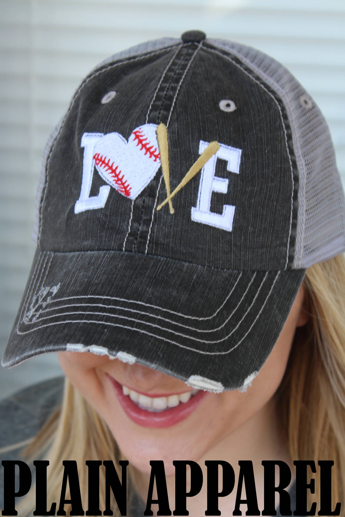 Baseball Love Ball Cap