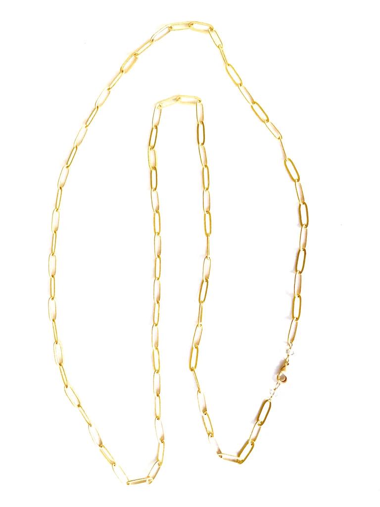 20 Inch Flat Link Necklace