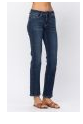 Mid-Rise Straight Leg Jeans