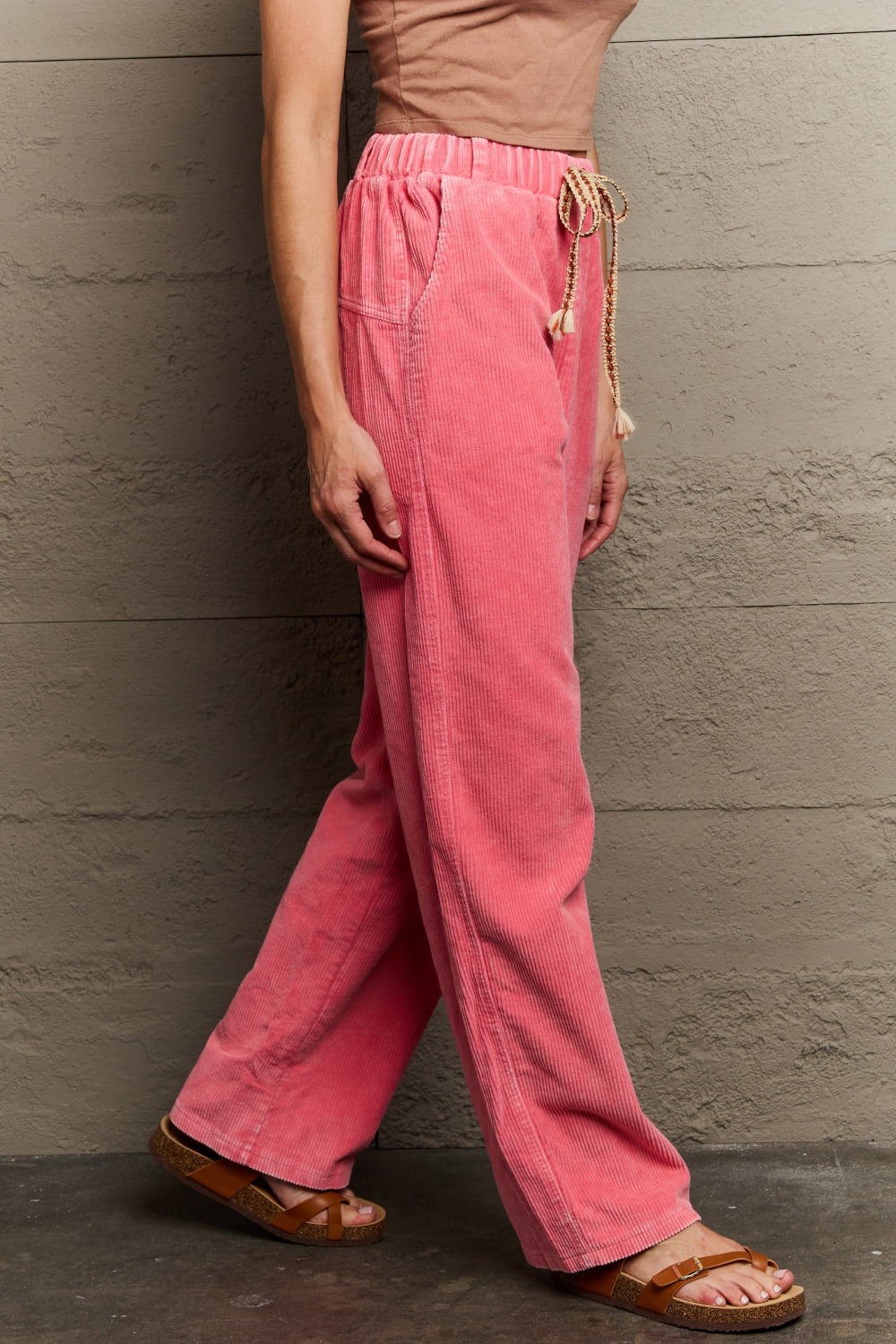 POL Leap Of Faith Corduroy Straight Fit Pants