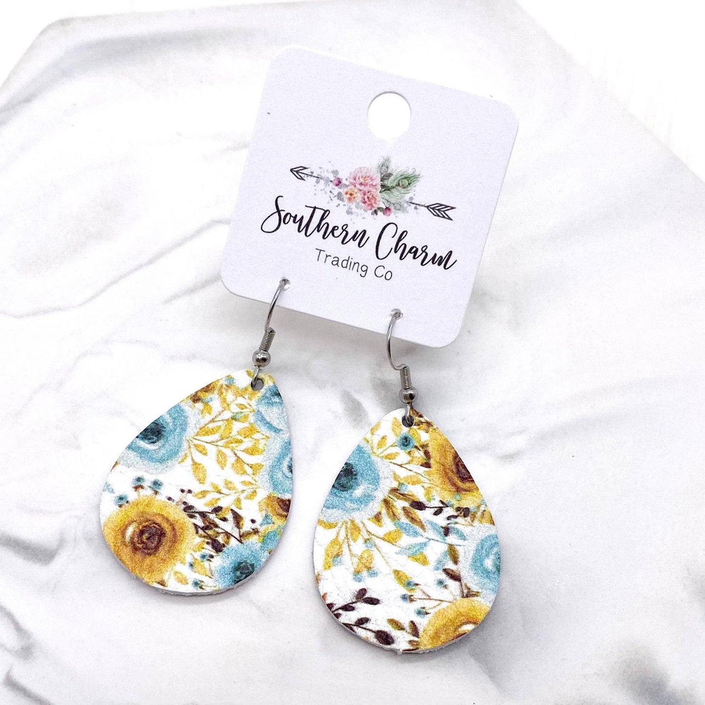 1.5" Watercolor Flowers Mini Collection (leather)