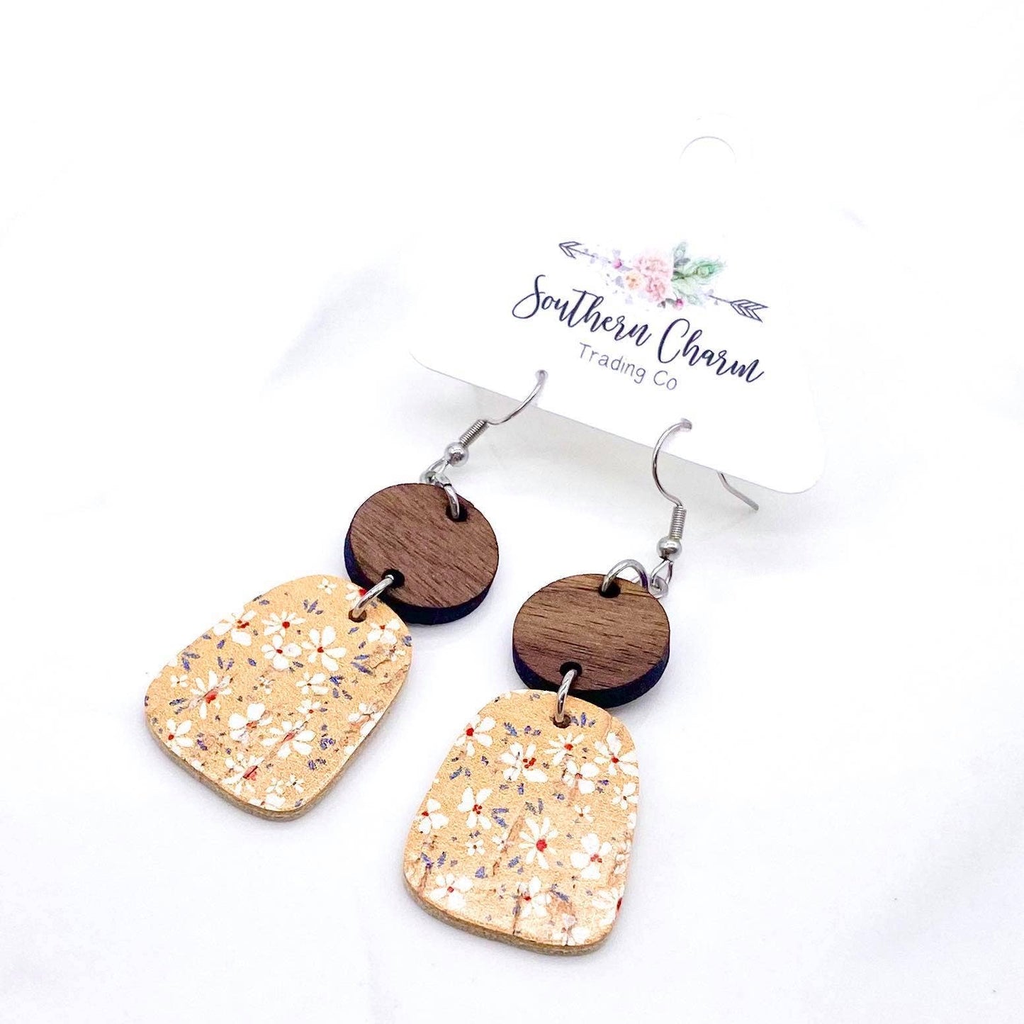 2" Wood & Autumn Floral Baby Bells
