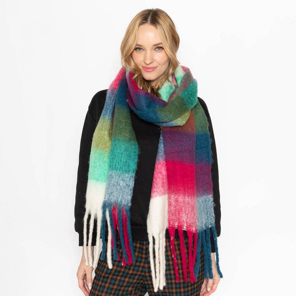 Red Plaid Scarf