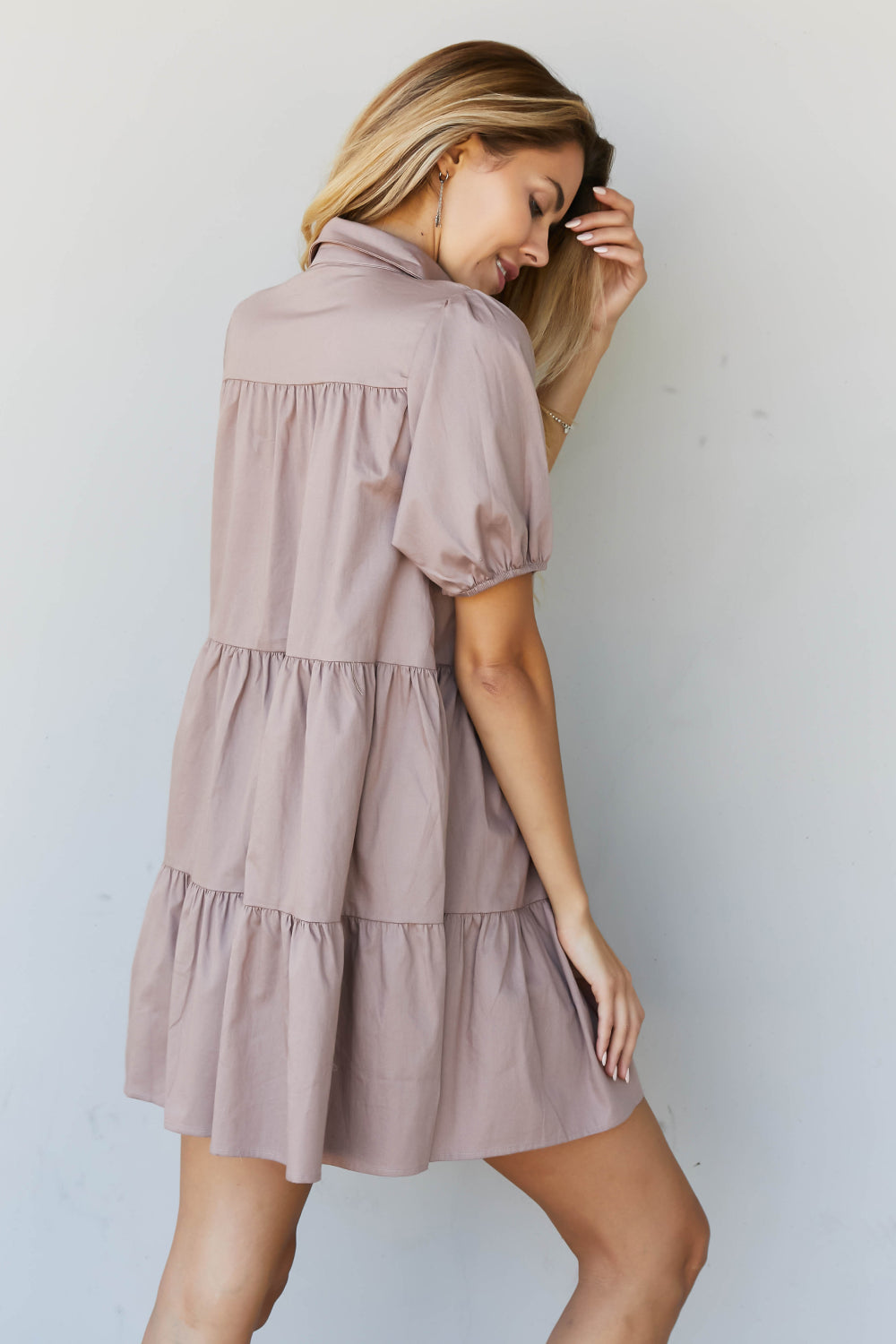 Zenana Venice Vibes Full Size Tiered Shirt