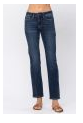 Mid-Rise Straight Leg Jeans