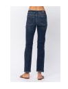 Mid-Rise Straight Leg Jeans