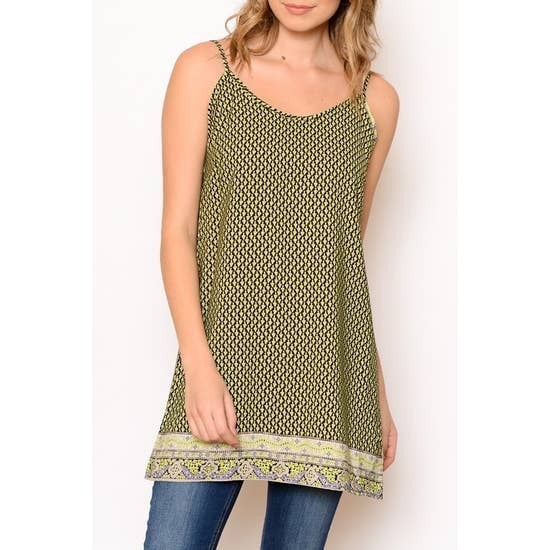 Boho Theme Strappy Tank