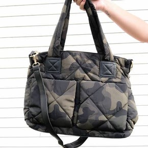 Puffer Camo Messenger Bag