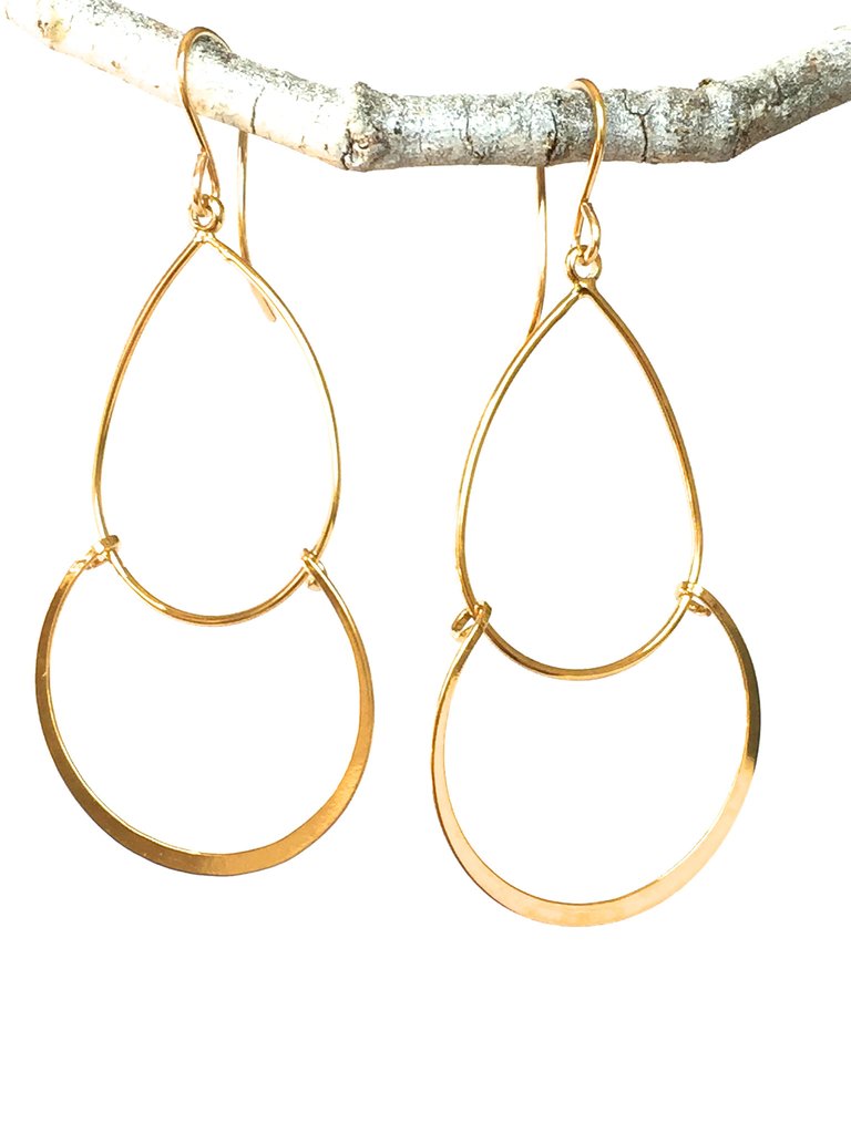 Matte Gold Tearrdrops
