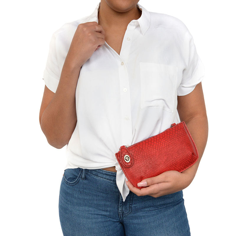 Ladybug Red Mini Crossbody Wristlet