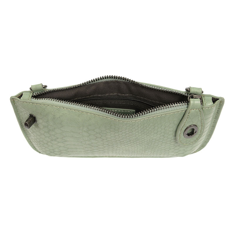Seafoam Green Mini Crossbody Wristlet