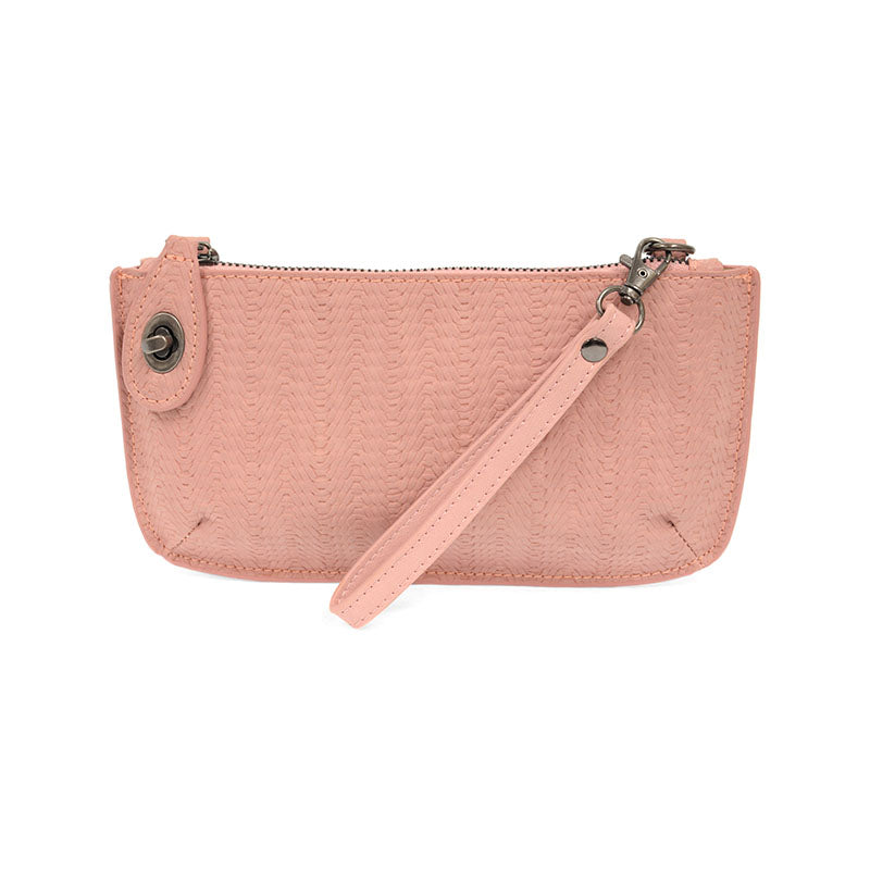 Woven Crossbody Wristlet Clutch