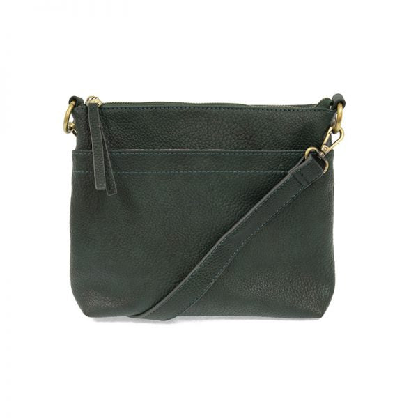 Layla Top Zip Crossbody Bag Green Opal