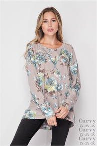 Ivory Taupe Top