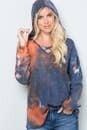 Orange and Navy Hoodie