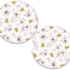 Flower Bee Car Coaster