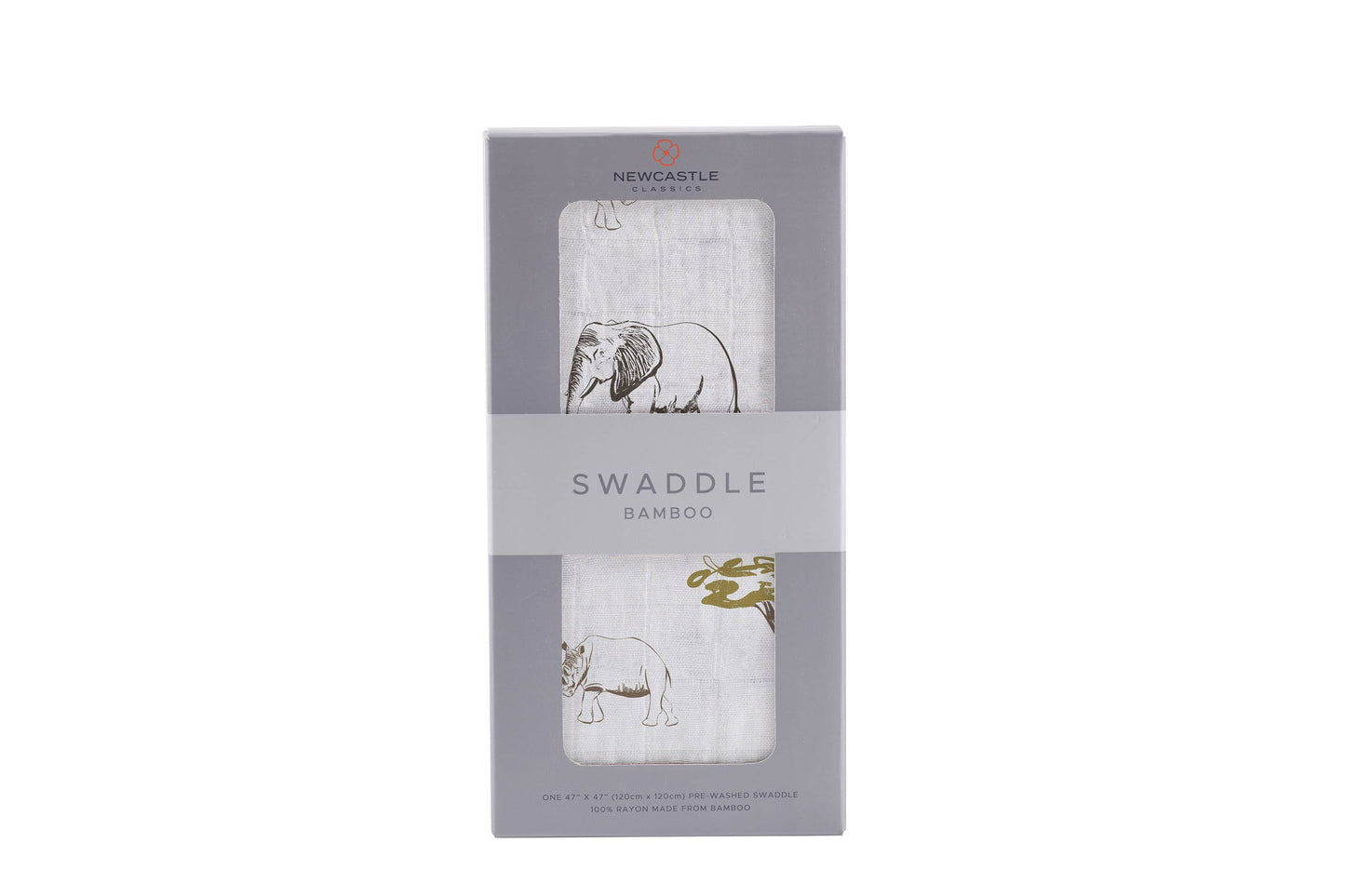 Rhinos and Elephants Swaddle