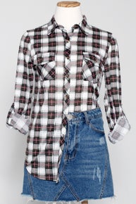 Urban Pinky Plaid Flannel