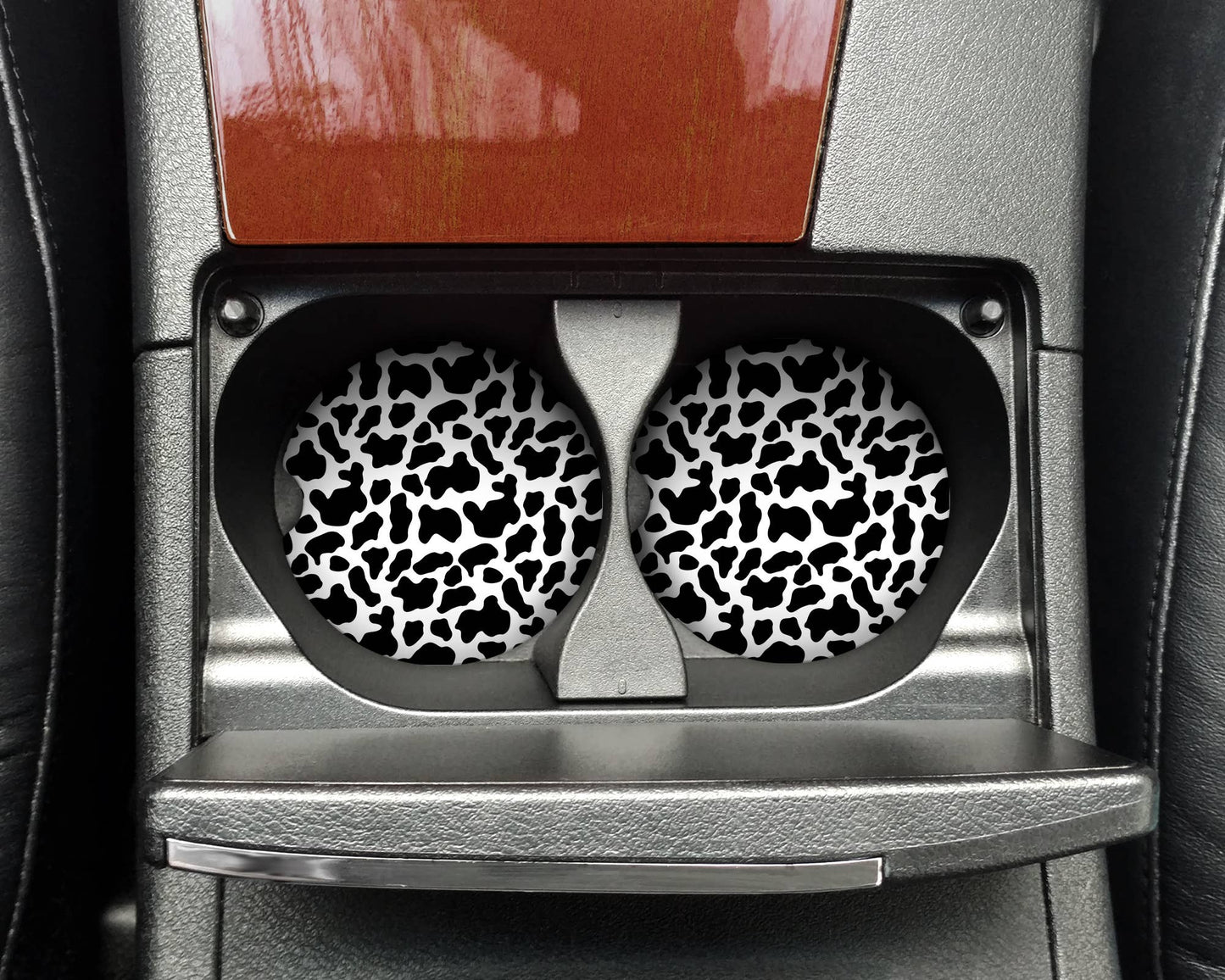 Cow Print Car Coaster