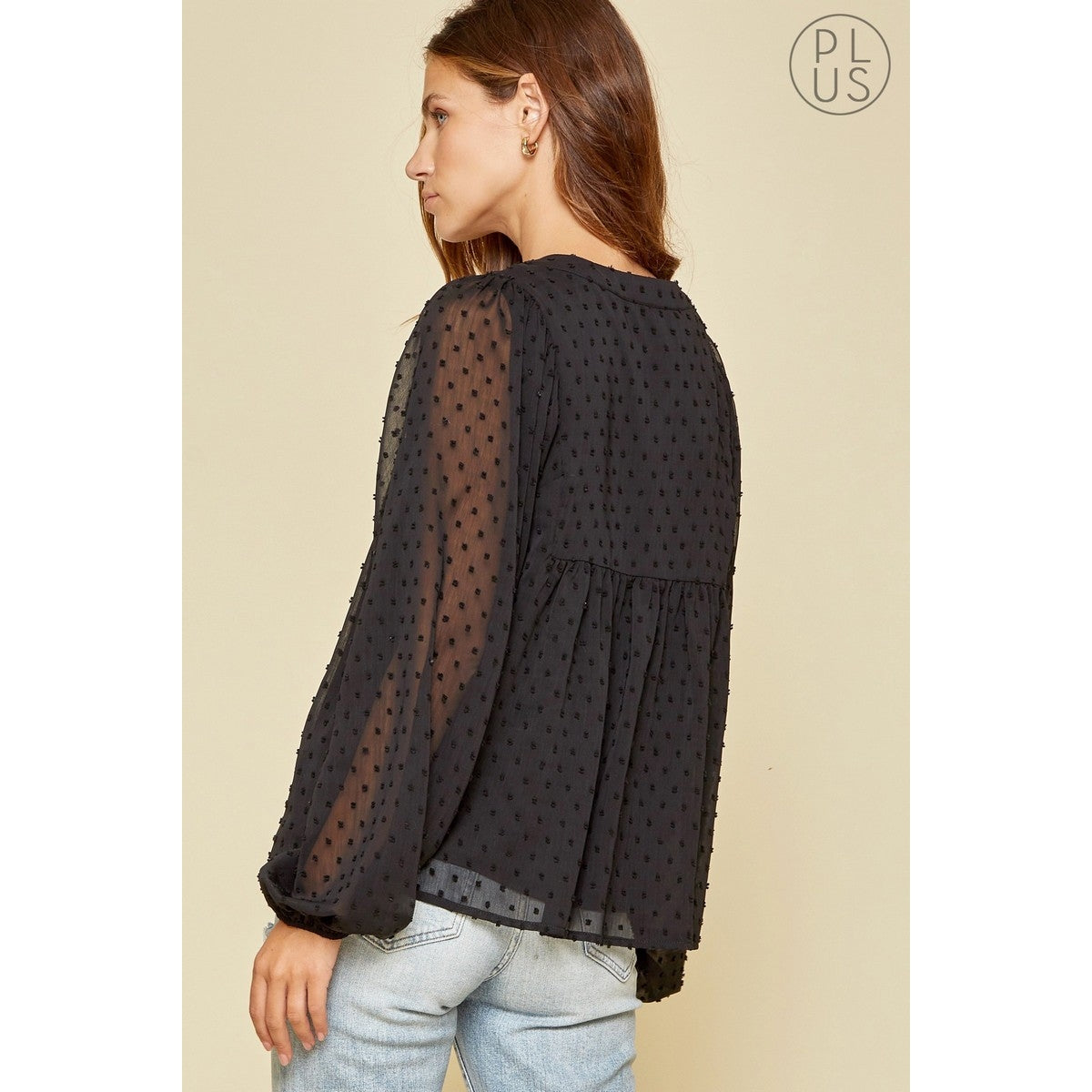 Swiss Dot Embroidery Blouse