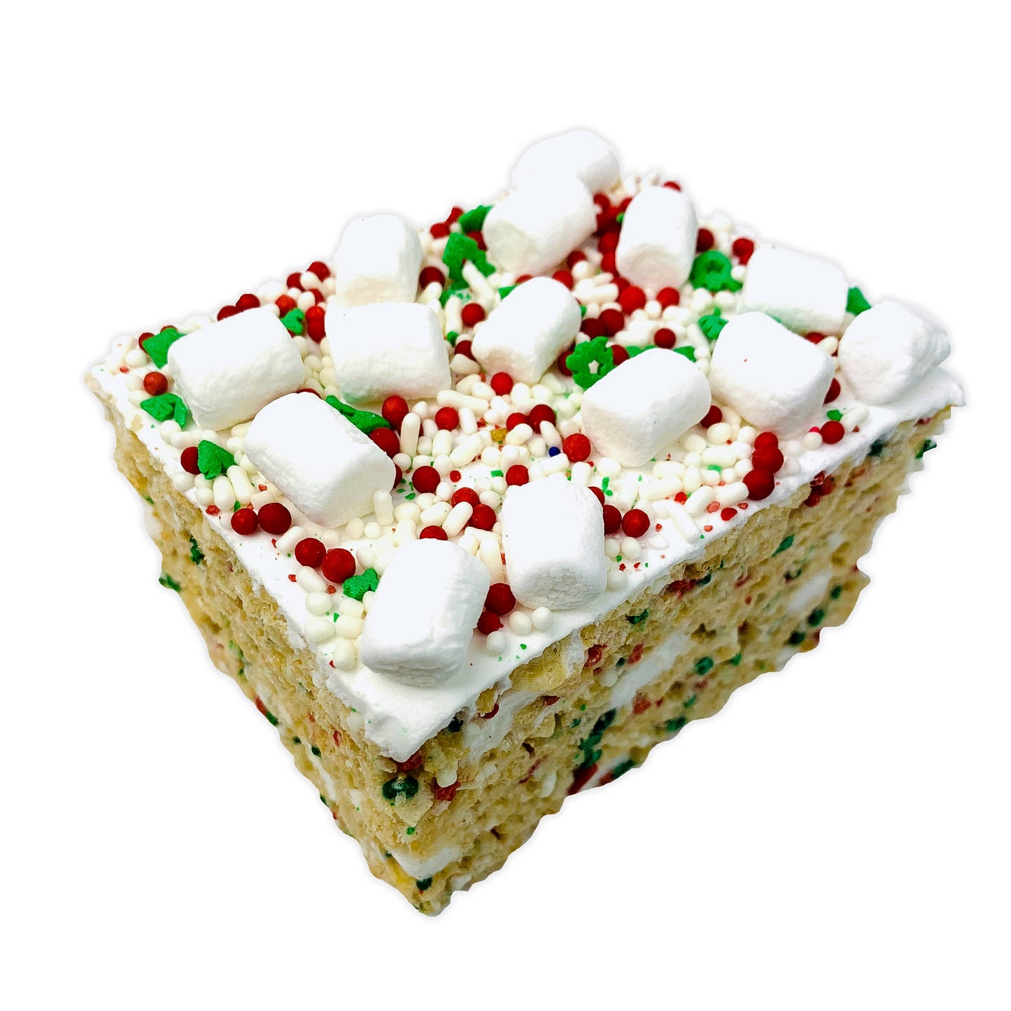 Jumbo Christmas Confetti Rice Krispie Treat