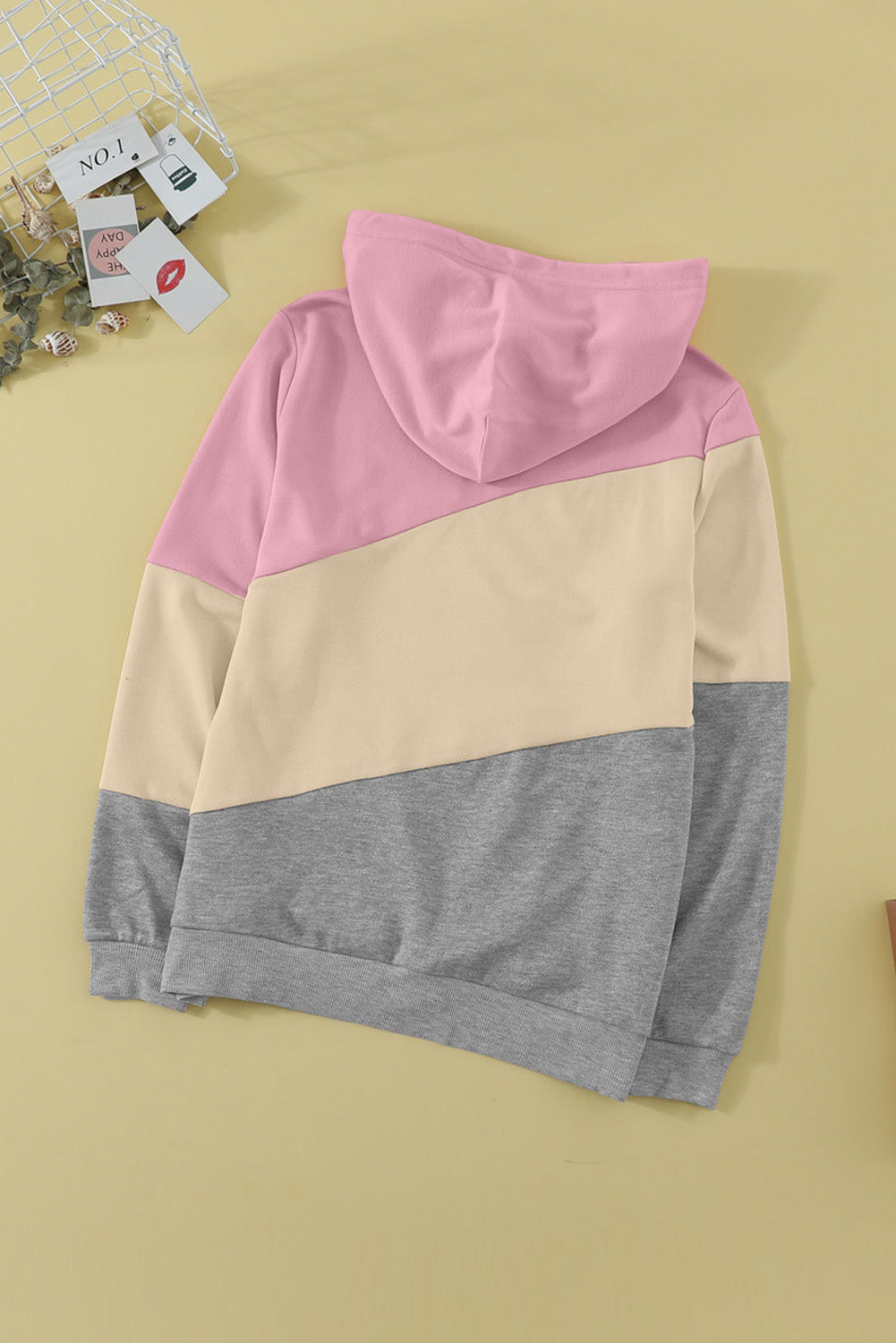 Colorblock Pocketed Hoodie