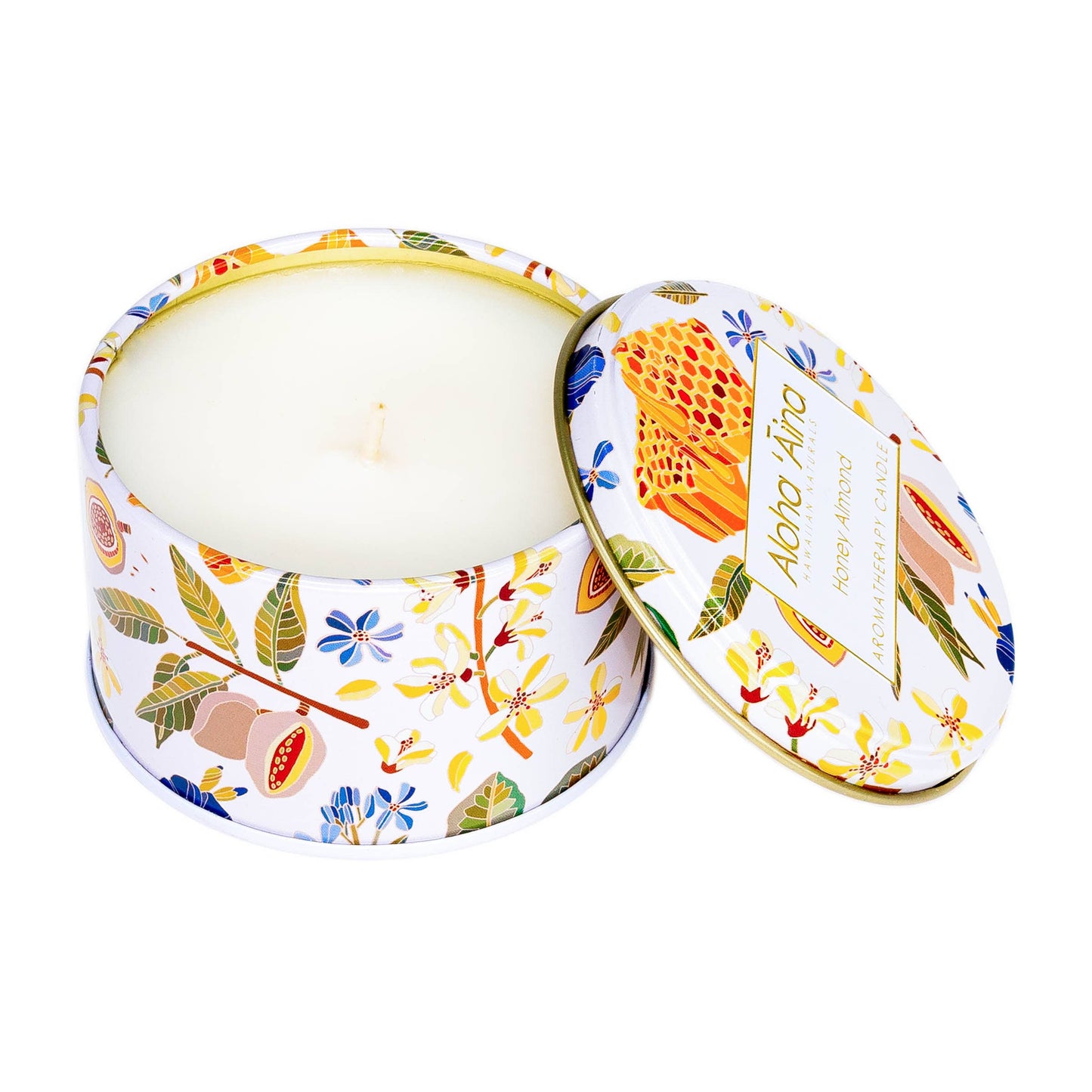 Honey Almond Gold Tin Candle