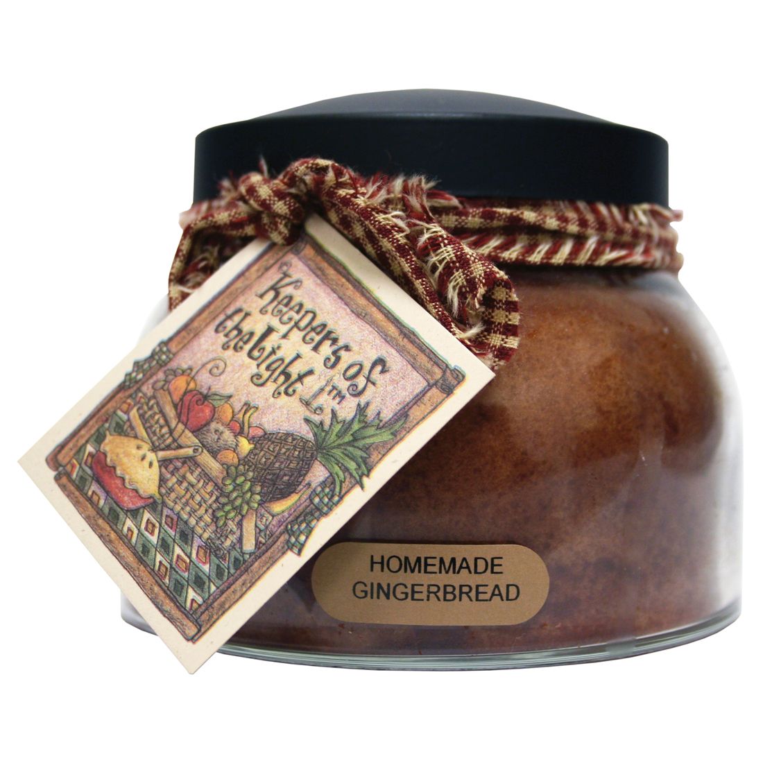 Homemade Gingerbread Mama Jar Candle