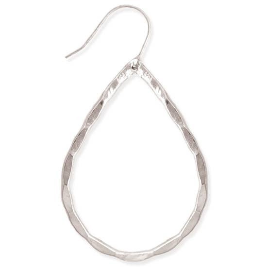 Silver Teardrop Earring
