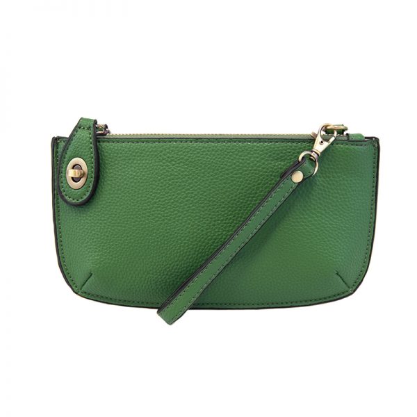 Kelly Green Mini Crossbody Wristlet Clutch