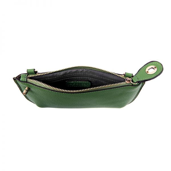 Kelly Green Mini Crossbody Wristlet Clutch