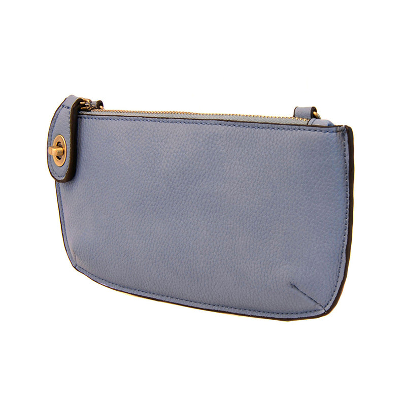 Chambray Blue Mini Crossbody Wristlet Clutch