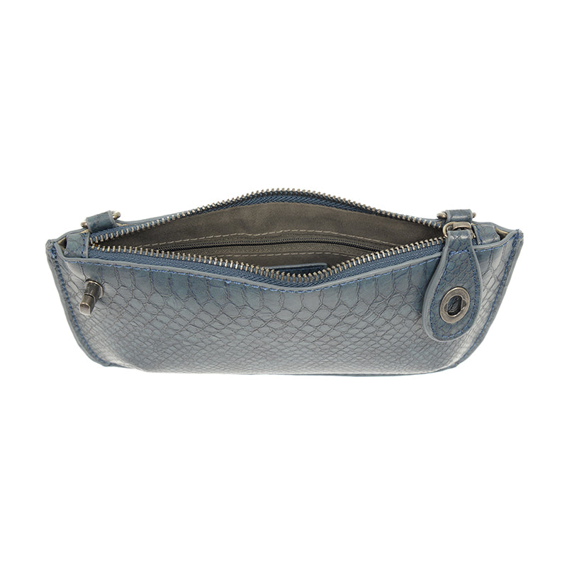 Deja Blue Mini Crossbody Wristlet