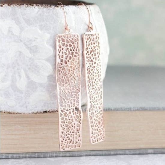 Bar Filigree Earrings