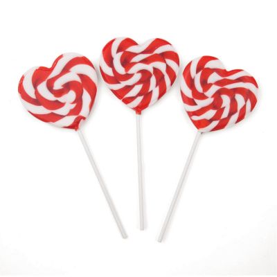 Heart-Shaped Swirl Lollipop