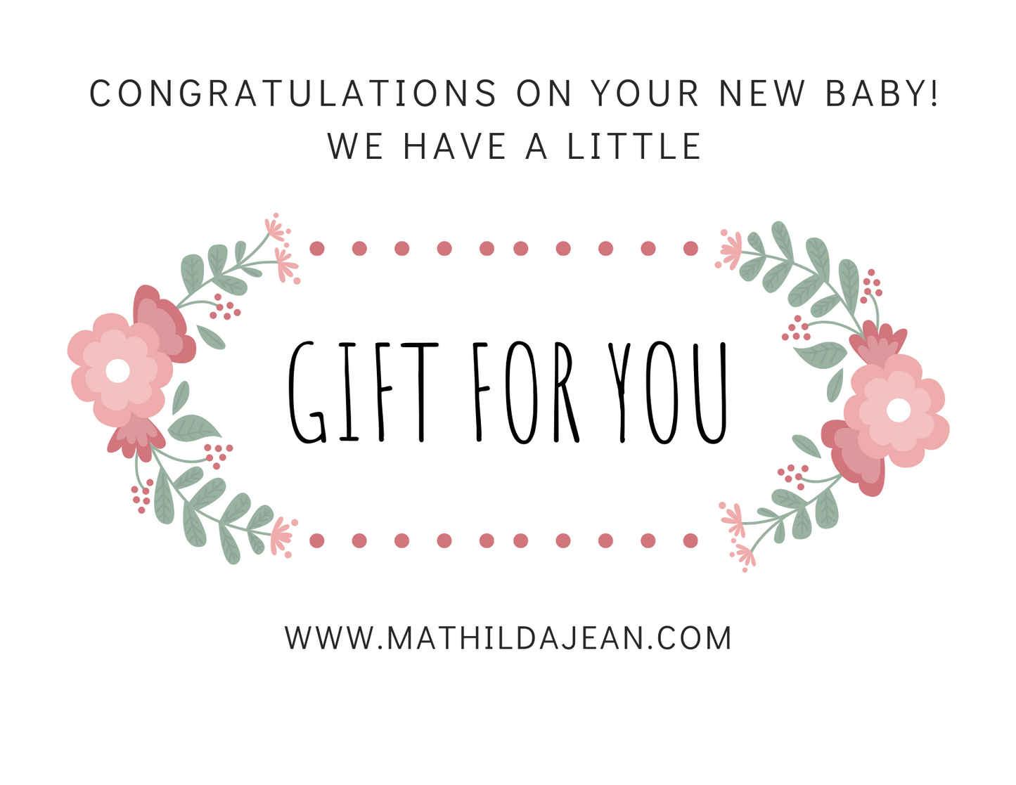 New Baby Gift Card