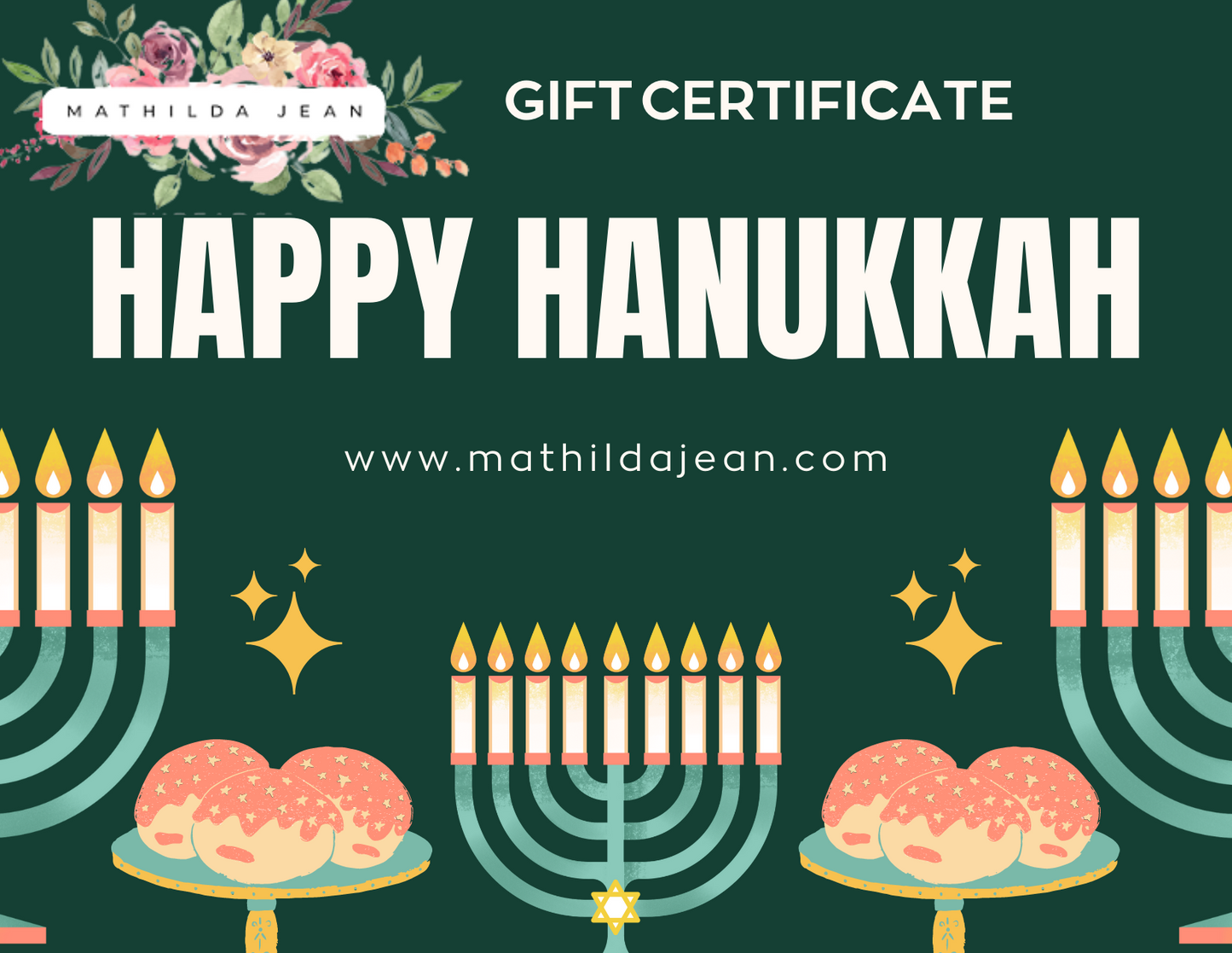 Hanukkah Gift Card