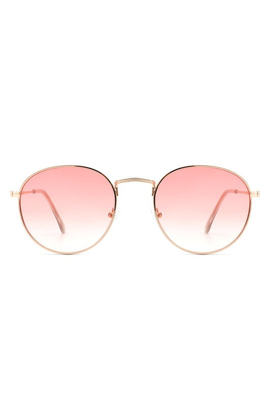 Classic Circle Round Tinted Fashion Sunglasses