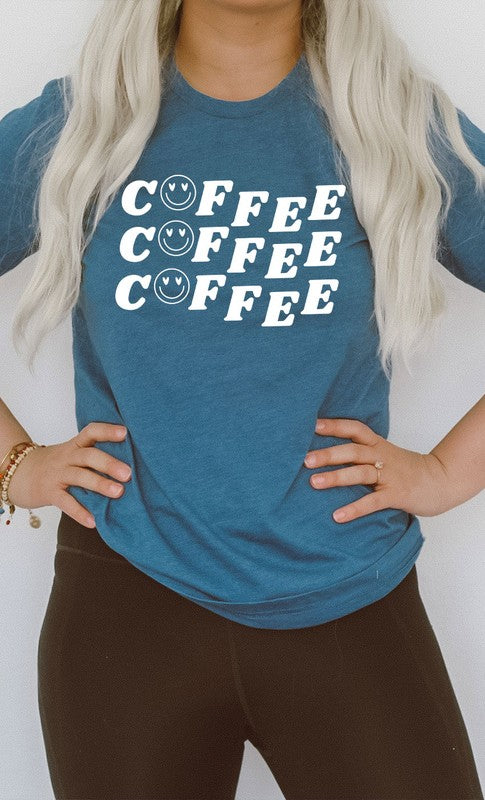 Smiley Coffee Graphic Tee