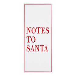 Face to Face List Pad - Notes to Santa