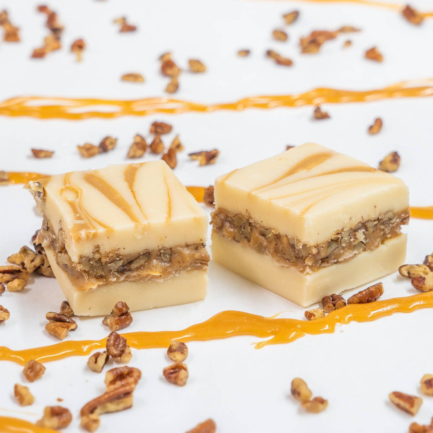 Chewy Praline Fudge Bar