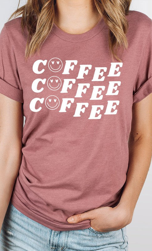 Smiley Coffee Graphic Tee
