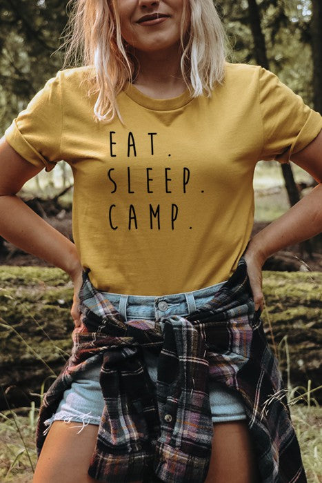 Eat Sleep Camp Tee