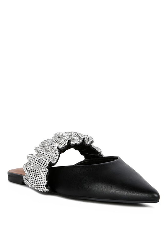 Hemessen Diamante Strap Flat Mules