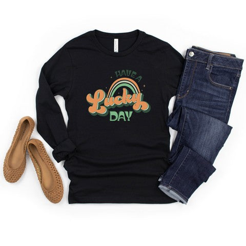 Have A Lucky Day Long Sleeve Graphic Tee
