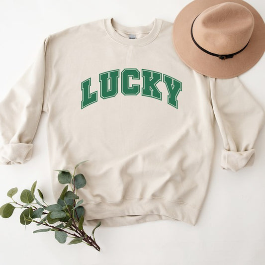 Lucky Varsity Graphic Sweatshirt