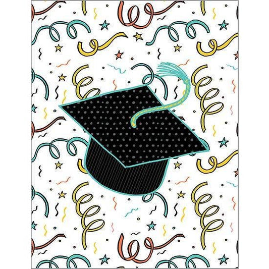 Graduation Card - Hats and Confetti