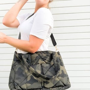 Puffer Camo Messenger Bag