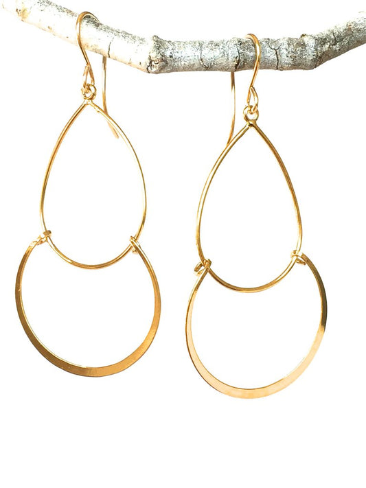 Matte Gold Tearrdrops